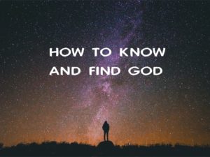 KNOW GOD